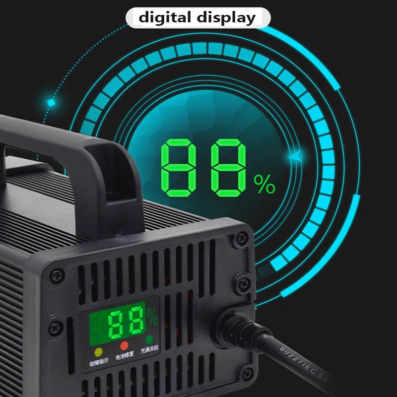 48 В 60 В 72 В 30 А интеллекту – обзор и цена 84V 20A Smart Charger