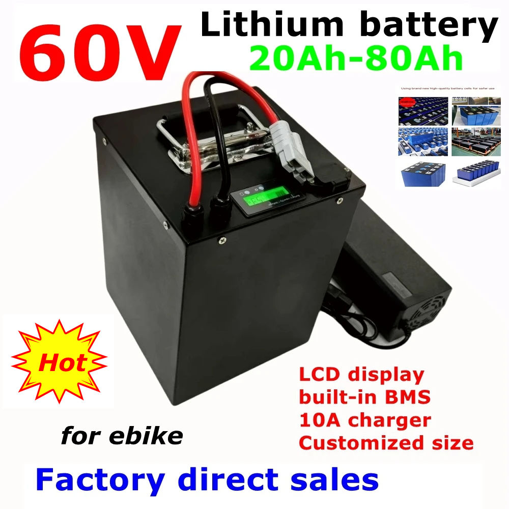 CZ-60V 20Ah 30Ah 40Ah 50Ah 60A – обзор и цена 72V 40Ah Lifepo4 Battery Pack