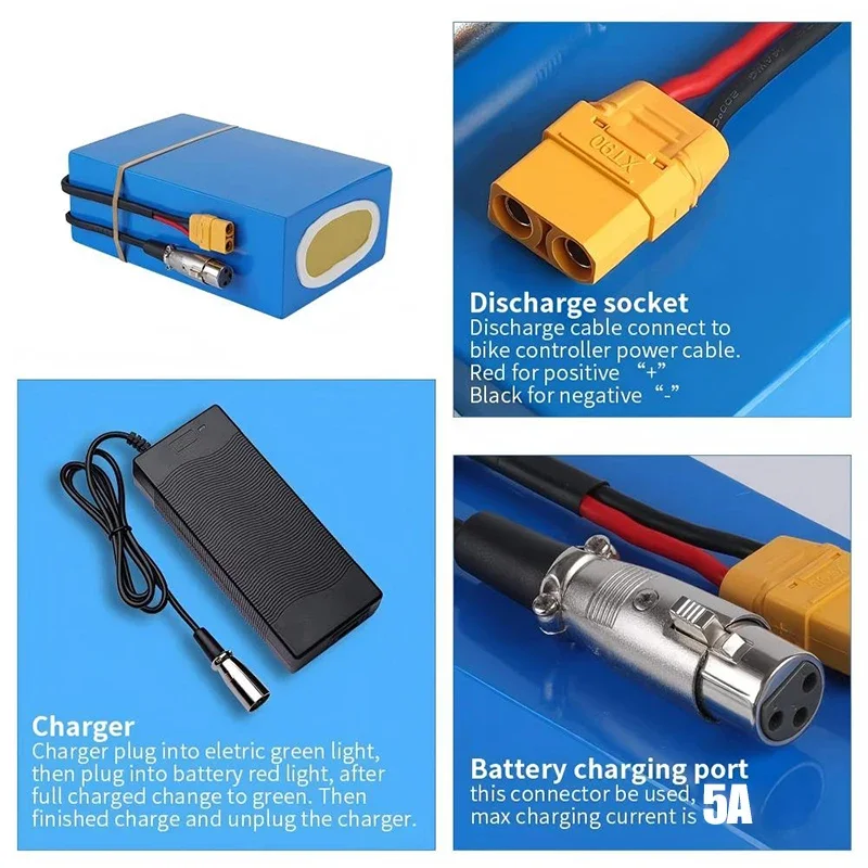 48В 52В 60В 72В 2000Вт аккумул – обзор и цена 60V 50Ah Electric Scooter Battery
